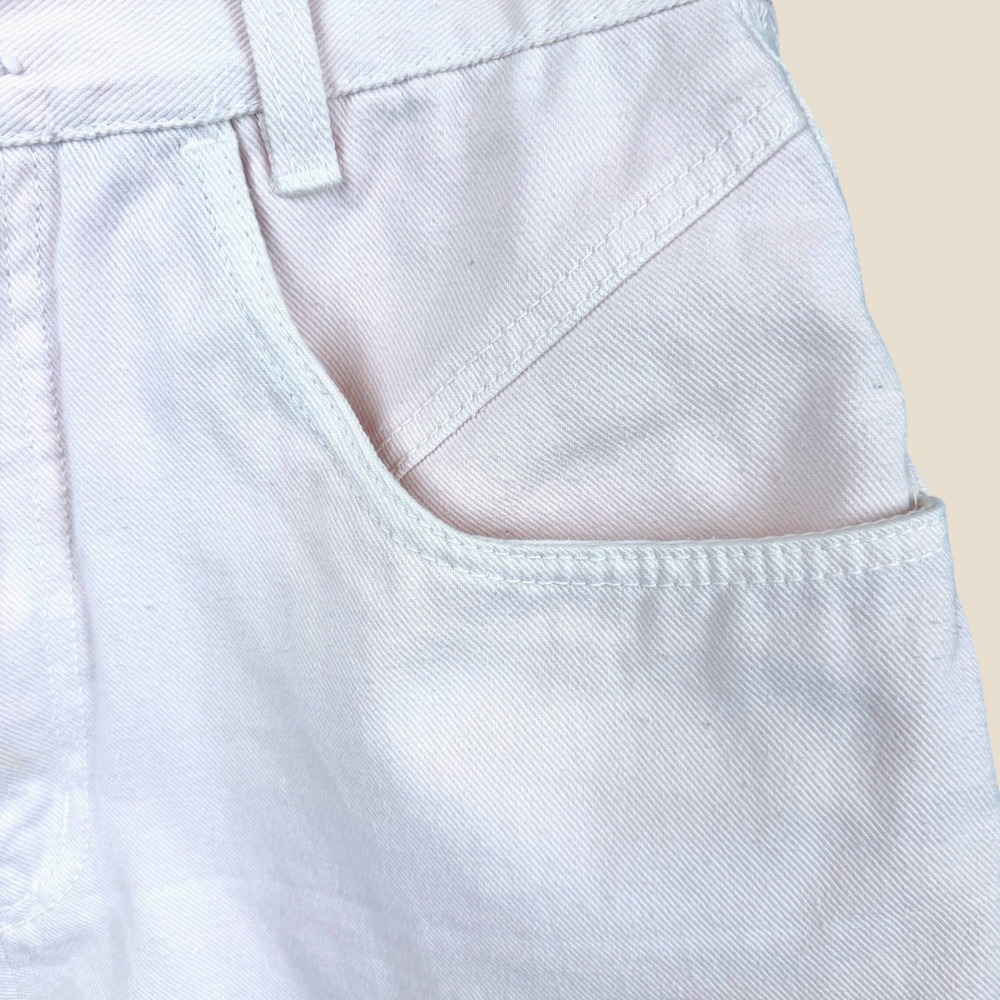 Bill Blass 12 Blush Pink High Rise Cuffed Mom Vintage 90s Designer Denim Shorts - Picture 3 of 13